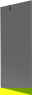 Mexen Next parawan nawannowy 1-skrzydłowy 80 x 150 cm, grafit, gun gray szczotkowany - 895-080-000-00-40-66