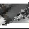 Mexen Next Badewannenabtrennung 1-flügelig 90 x 150 cm, Graphit, Gebürstet Gun Gray - 895-090-000-00-40-66