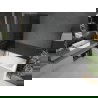 Mexen Next Badewannenabtrennung 1-flügelig 90 x 150 cm, Graphit, Gebürstet Gun Gray - 895-090-000-00-40-66