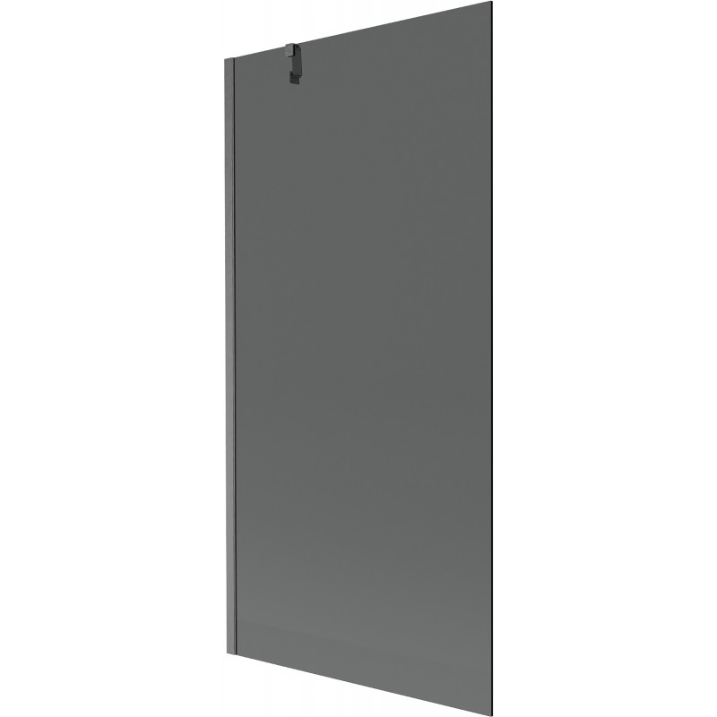 Mexen Next Badewannenabtrennung 1-flügelig 90 x 150 cm, Graphit, Gebürstet Gun Gray - 895-090-000-00-40-66