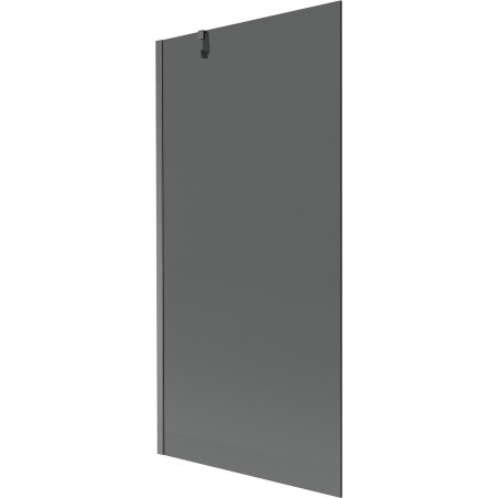Mexen Next Badewannenabtrennung 1-flügelig 90 x 150 cm, Graphit, Gebürstet Gun Gray - 895-090-000-00-40-66