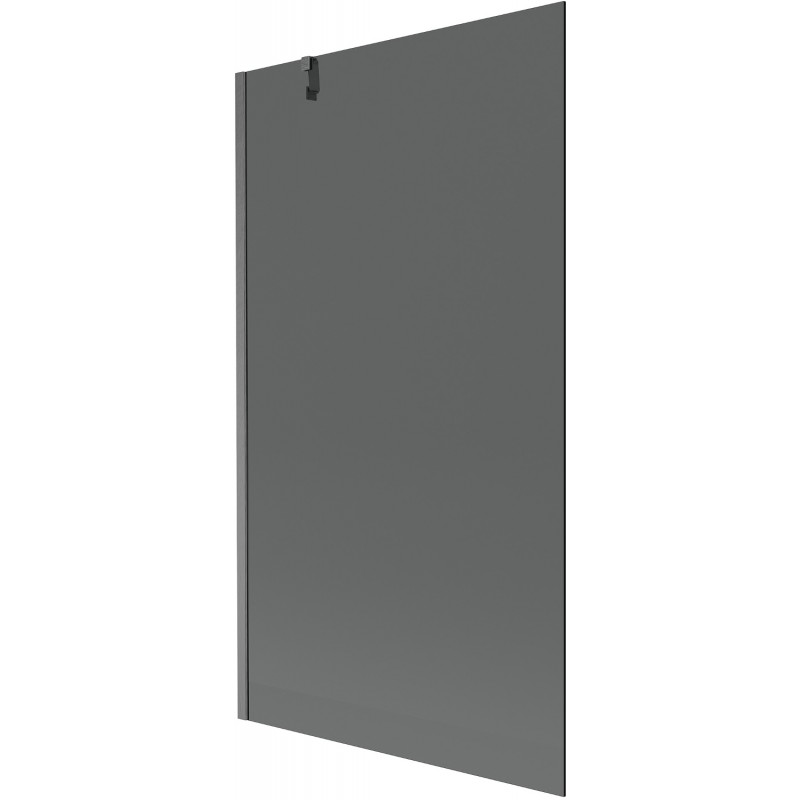 Mexen Next Badewannenabtrennung 1-flügelig 100 x 150 cm, graphit, gebürstet Gun Gray - 895-100-000-00-40-66
