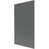 Mexen Next Badewannenabtrennung 1-flügelig 100 x 150 cm, graphit, gebürstet Gun Gray - 895-100-000-00-40-66