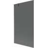 Mexen Next badwand 1-delig 100 x 150 cm, grafiet, geborsteld gun grijs - 895-100-000-00-40-66