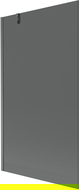 Mexen Next Badewannenabtrennung 1-flügelig 100 x 150 cm, graphit, gebürstet Gun Gray - 895-100-000-00-40-66