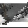 Mexen Next badwand éénvleugelig 60 x 150 cm, grafiet, gun metal - 895-060-000-00-40-95