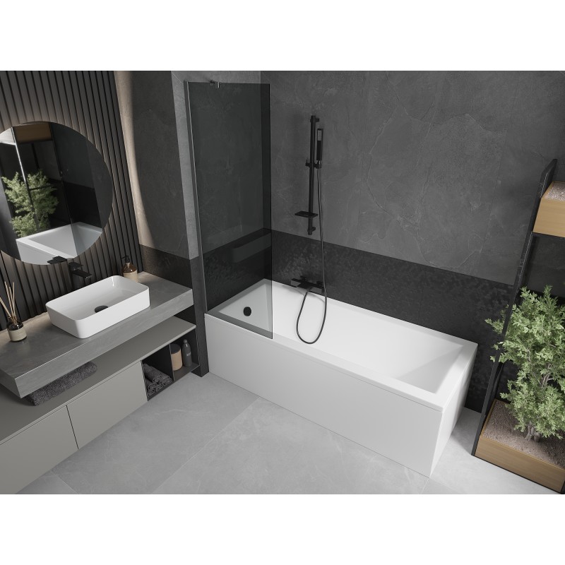 Mexen Next parawan nawannowy 1-skrzydłowy 60 x 150 cm, grafit, gun metal - 895-060-000-00-40-95