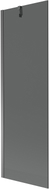 Mexen Next paravan za kadu s jednim krilom 60 x 150 cm, grafit, gun metal - 895-060-000-00-40-95