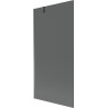 Mexen Next paratia per vasca da bagno 1 anta 90 x 150 cm, grafite, metallo canna di fucile - 895-090-000-00-40-95