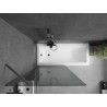 Mexen Next vannisein 1-leheline 90 x 150 cm, grafiit, gun metal - 895-090-000-00-40-95
