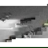Mexen Next badwand scherm 1-delig 50 x 150 cm, grafiet, geborsteld nikkel - 895-050-000-00-40-97