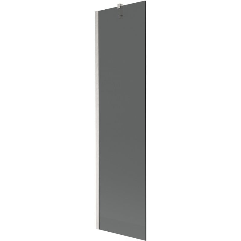 Mexen Next Badewannenabtrennung 1-teilig 50 x 150 cm, graphit, gebürsteter Nickel - 895-050-000-00-40-97