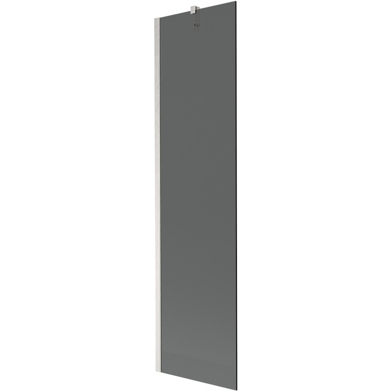 Mexen Next badwand scherm 1-delig 50 x 150 cm, grafiet, geborsteld nikkel - 895-050-000-00-40-97