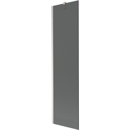 Mexen Next Badewannenabtrennung 1-teilig 50 x 150 cm, graphit, gebürsteter Nickel - 895-050-000-00-40-97