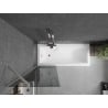 Mexen Next 1-Wing Bath Screen 60 x 150 cm, Graphite, Brushed Nickel - 895-060-000-00-40-97