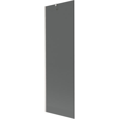 Mexen Next Badewannenfaltwand 1-flügelig 60 x 150 cm, Graphit, gebürsteter Nickel - 895-060-000-00-40-97
