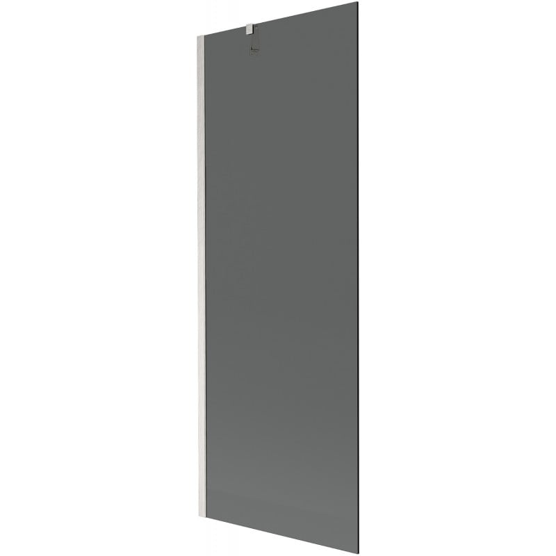 Mexen Next Badewannenabtrennung 1-flügelig 70 x 150 cm, graphit, gebürsteter Nickel - 895-070-000-00-40-97