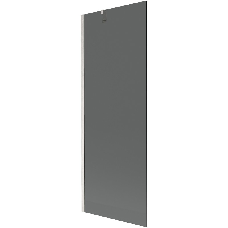Mexen Next paraschizzi per vasca da bagno a 1 anta 70 x 150 cm, grafite, nichel spazzolato - 895-070-000-00-40-97