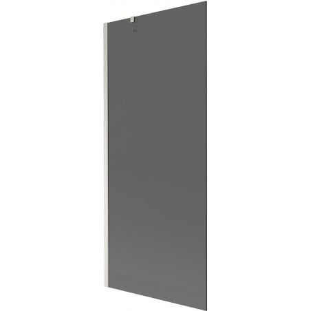Mexen Next Badewannenwand 1-flügelig 80 x 150 cm, Graphit, gebürsteter Nickel - 895-080-000-00-40-97