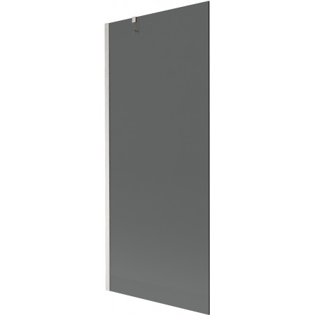 Mexen Next badwand enkelvoudig paneel 80 x 150 cm, grafiet, geborsteld nikkel - 895-080-000-00-40-97