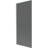 Mexen Next Badewannenwand 1-flügelig 80 x 150 cm, Graphit, gebürsteter Nickel - 895-080-000-00-40-97