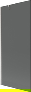 Mexen Next 1-panel Bath Screen 80 x 150 cm, Graphite, Brushed Nickel - 895-080-000-00-40-97