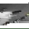 Mexen Next badwand enkelvoudig paneel 80 x 150 cm, grafiet, geborsteld nikkel - 895-080-000-00-40-97