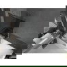 Mexen Next Badewannenabtrennung 1-flügelig 90 x 150 cm, Graphit, gebürsteter Nickel - 895-090-000-00-40-97