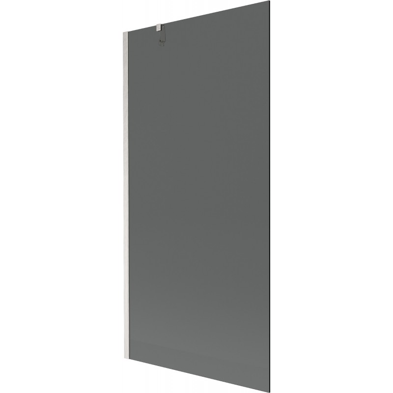 Mexen Next Badewannenabtrennung 1-flügelig 90 x 150 cm, Graphit, gebürsteter Nickel - 895-090-000-00-40-97