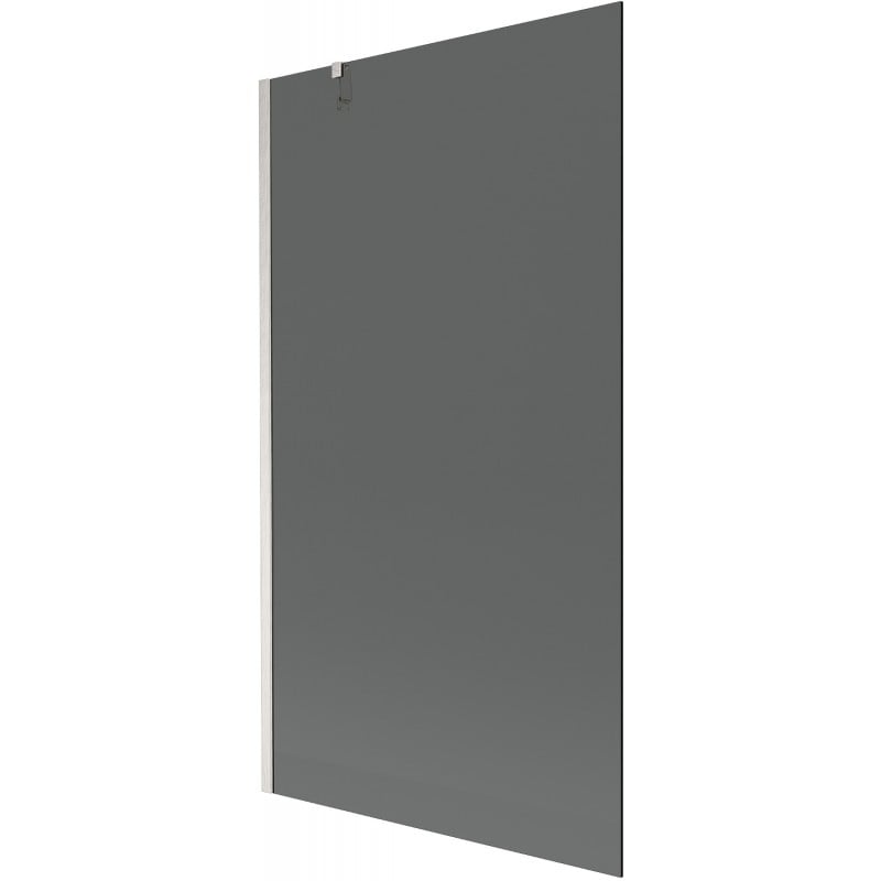 Mexen Next Badewannenwand 1-flügelig 100 x 150 cm, Graphit, gebürsteter Nickel - 895-100-000-00-40-97