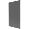 Mexen Next Badewannenwand 1-flügelig 100 x 150 cm, Graphit, gebürsteter Nickel - 895-100-000-00-40-97