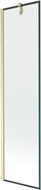 Mexen Next pare-douche 1-volet 50 x 150 cm, cadre noir, or brossé - 895-050-000-00-70-55