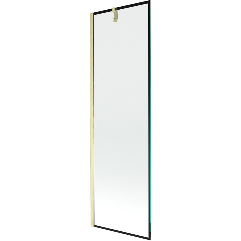 Mexen Next vanniekraan 1-tiivaline 60 x 150 cm, must raam, kuldne harjatud - 895-060-000-00-70-55