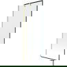 Mexen Next Badewannen-Faltwand 1-teilig 70 x 150 cm, schwarzes Muster, gebürstetes Gold - 895-070-000-00-70-55