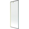 Mexen Next vanniparavan, 1-osaline, 70 x 150 cm, must raam, kuldne harjatud - 895-070-000-00-70-55