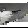 Mexen Next Wannentrennwand 1-flügelig 80 x 150 cm, schwarzes Muster, gebürstet Gold - 895-080-000-00-70-55