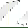 Mexen Next Badewannenabtrennung 1-flügelig 100 x 150 cm, schwarzes Muster, gebürstetes Gold - 895-100-000-00-70-55