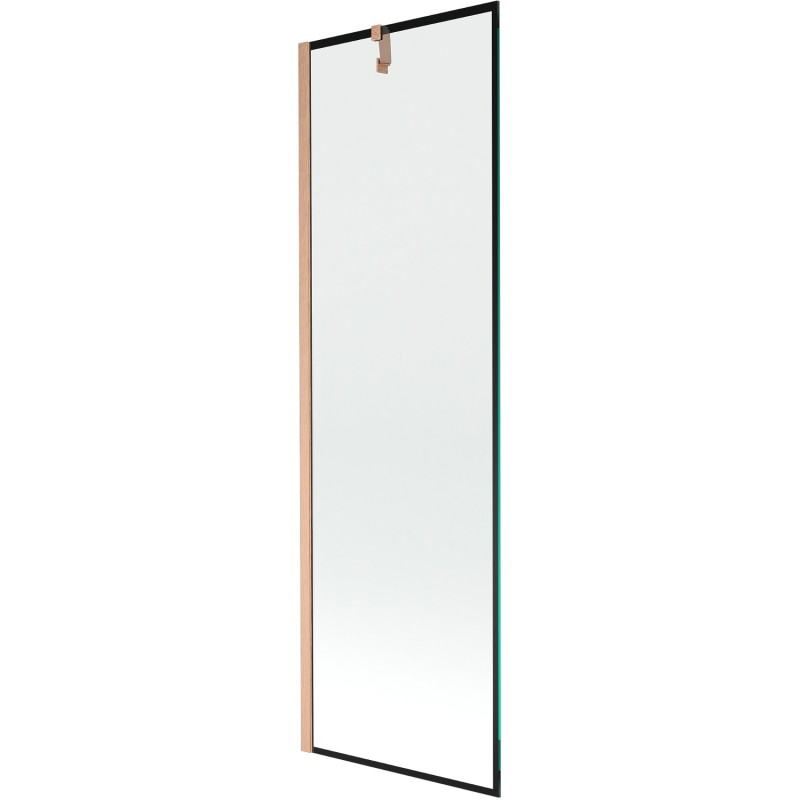 Mexen Next vanniparavann 1-tiivaline 60 x 150 cm, must raam, harjatud vask - 895-060-000-00-70-65