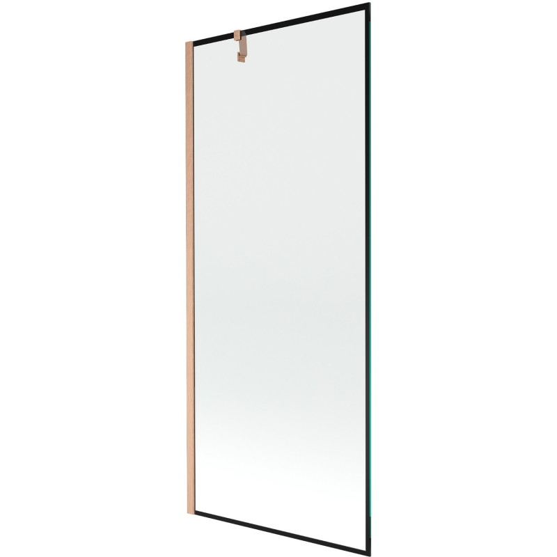 Mexen Next vannipaneel 1-tiivaline 80 x 150 cm, must raam, harjatud vask - 895-080-000-00-70-65