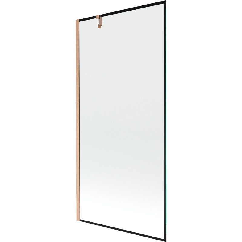 Mexen Next vannisektsioon 1-tiivaline 90 x 150 cm, must raam, poleeritud vask - 895-090-000-00-70-65