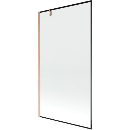 Mexen Next vannisein, 1-tiivaline 100 x 150 cm, must raam, harjatud vask - 895-100-000-00-70-65