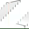Mexen Next Badewannenabtrennung 1-flügelig 100 x 150 cm, schwarzes Muster, gebürstetes Kupfer - 895-100-000-00-70-65
