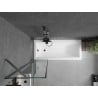 Mexen Next vannisein 1-osaline 50 x 150 cm, must raam, pintseldatud relvahall - 895-050-000-00-70-66