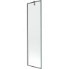 Mexen Next parawan nawannowy 1-skrzydłowy 50 x 150 cm, czarna ramka, gun gray szczotkowany - 895-050-000-00-70-66