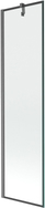 Mexen Next parawan nawannowy 1-skrzydłowy 50 x 150 cm, czarna ramka, gun gray szczotkowany - 895-050-000-00-70-66