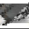 Mexen Next badwand scherm 1-deurs 60 x 150 cm, zwart frame, gun gray geborsteld - 895-060-000-00-70-66