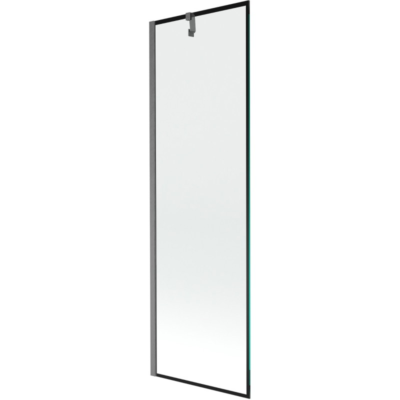 Mexen Next vanniläbipääs 1-osaline 60 x 150 cm, must raam, gun gray harjatud - 895-060-000-00-70-66
