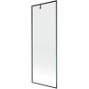 Mexen Next vanniklapp 1-tiivalised 70 x 150 cm, must raam, reljeefne gun gray - 895-070-000-00-70-66