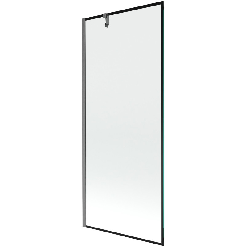 Mexen Next vannikardin, 1-ukseline, 80 x 150 cm, must raam, püssihall harjatud - 895-080-000-00-70-66