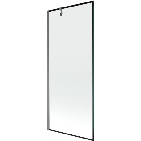 Mexen Next vannikardin, 1-ukseline, 80 x 150 cm, must raam, püssihall harjatud - 895-080-000-00-70-66